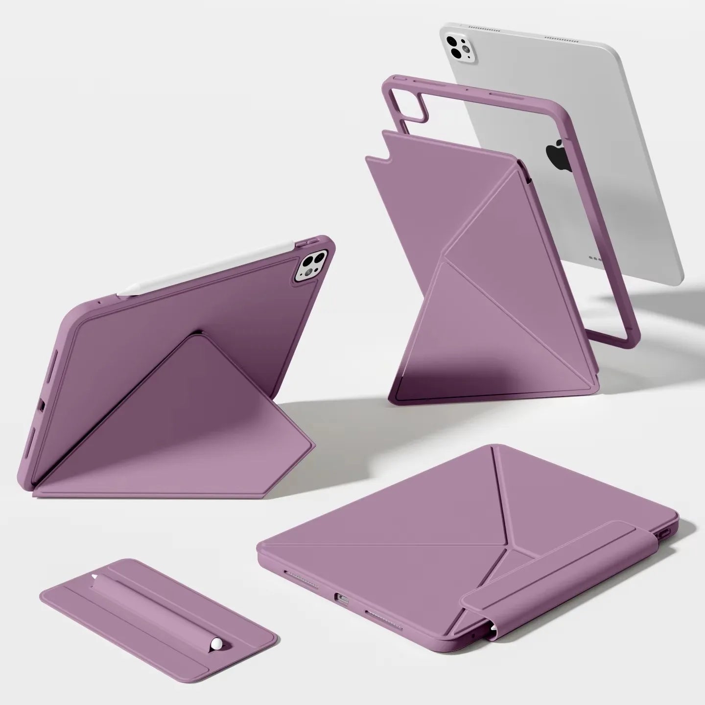Smart Folio Cover for iPad Pro 13  M5 M4 Tablet Case for iPad Pro 11 12.9 6th  Magnetic Clip for Air 11 M3 M2 Air 5 4