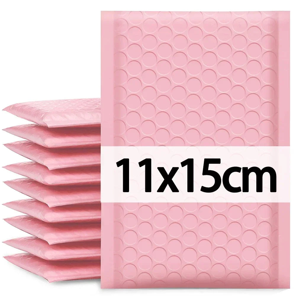 100/10Pcs Bubble Mailers Envelopes Bulk Bubble Lined Wrap Polymailer Bag for Shipping Packaging