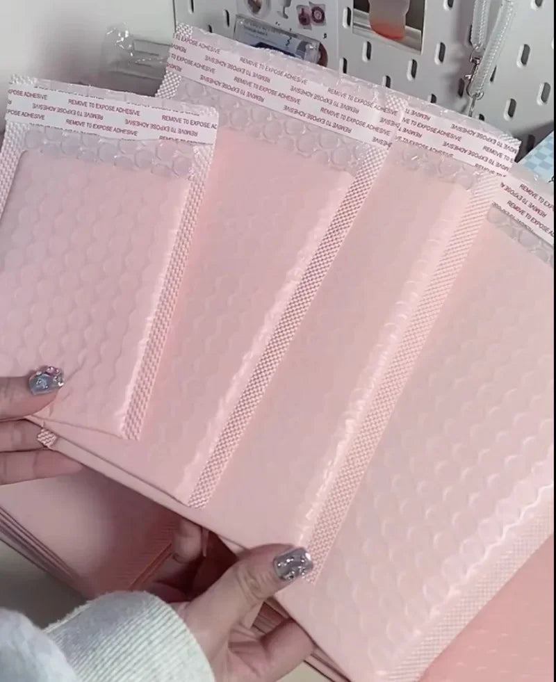 100/10Pcs Bubble Mailers Envelopes Bulk Bubble Lined Wrap Polymailer Bag for Shipping Packaging