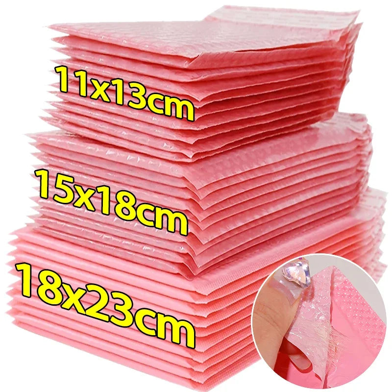 100/10Pcs Bubble Mailers Envelopes Bulk Bubble Lined Wrap Polymailer Bag for Shipping Packaging