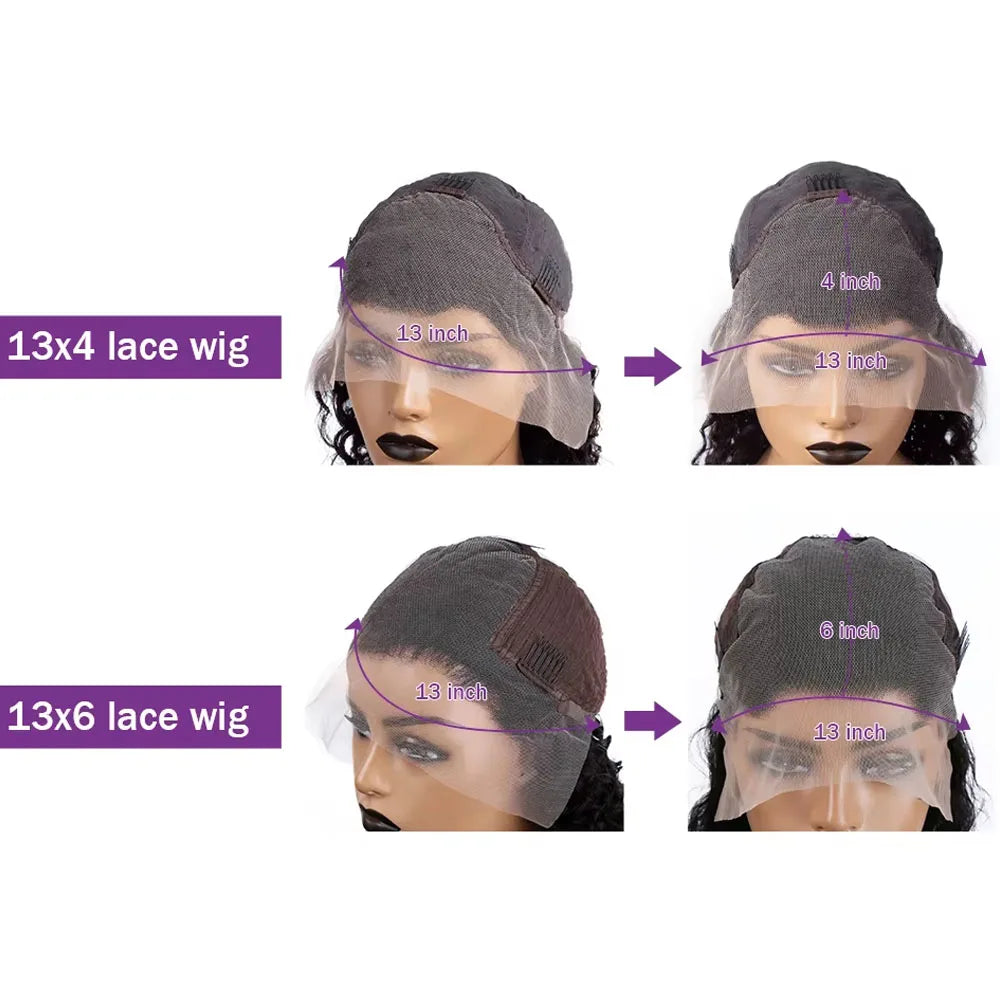 Straight Lace Front Wigs Human Hair 250% Density 13x4 Full Frontal Transparent HD Lace Wig Glueless Wigs 13x6 Lace Frontal Wigs
