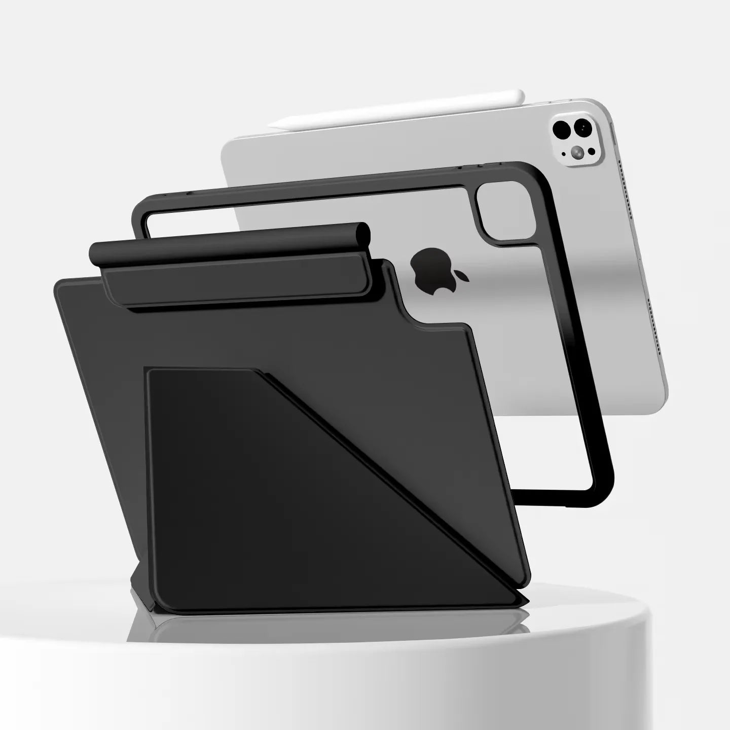Smart Folio Cover for iPad Pro 13  M5 M4 Tablet Case for iPad Pro 11 12.9 6th  Magnetic Clip for Air 11 M3 M2 Air 5 4