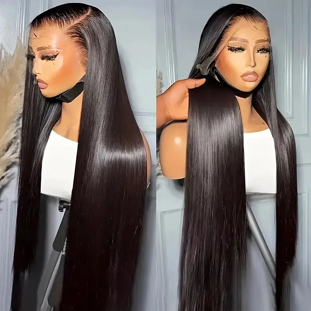 Straight Lace Front Wigs Human Hair 250% Density 13x4 Full Frontal Transparent HD Lace Wig Glueless Wigs 13x6 Lace Frontal Wigs