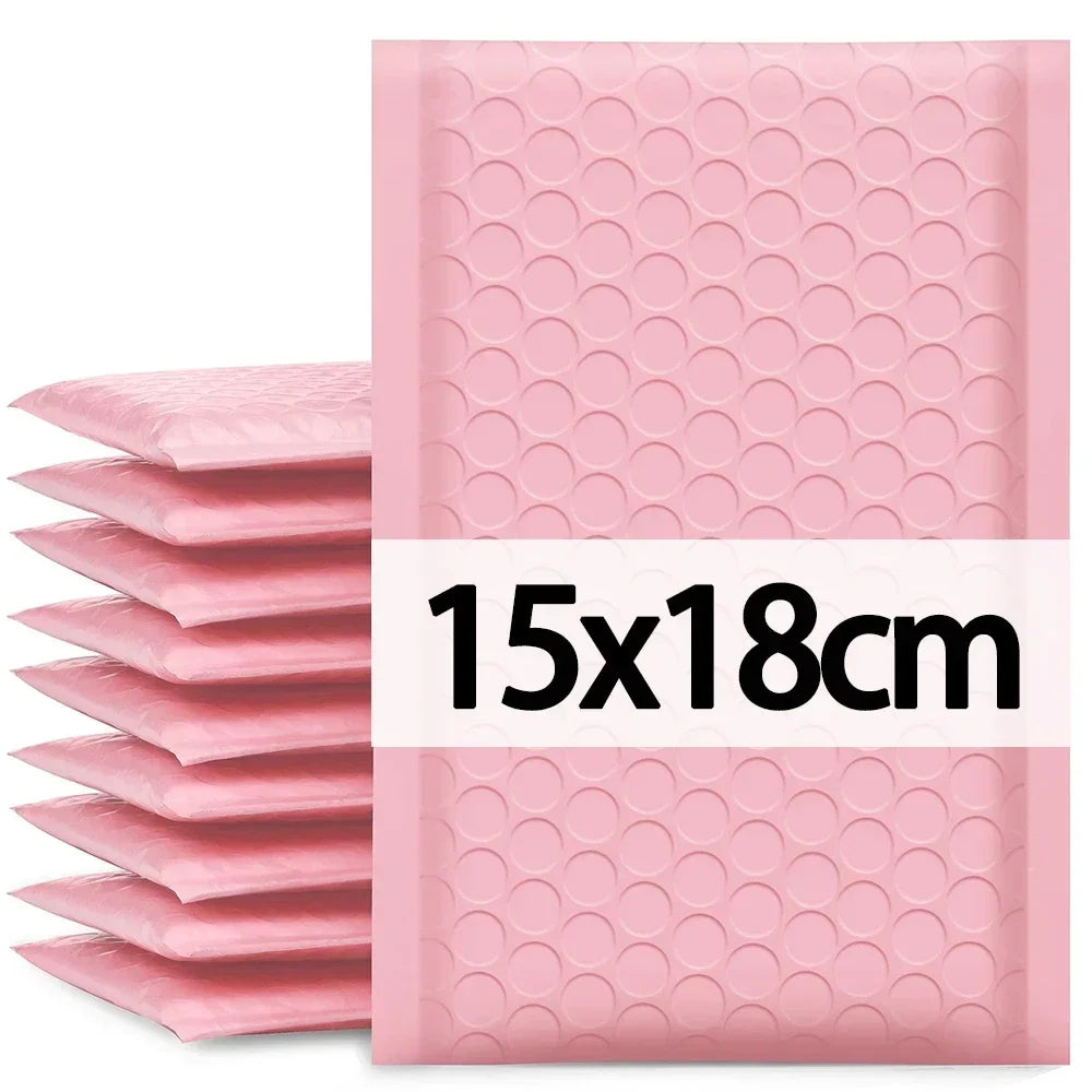 100/10Pcs Bubble Mailers Envelopes Bulk Bubble Lined Wrap Polymailer Bag for Shipping Packaging