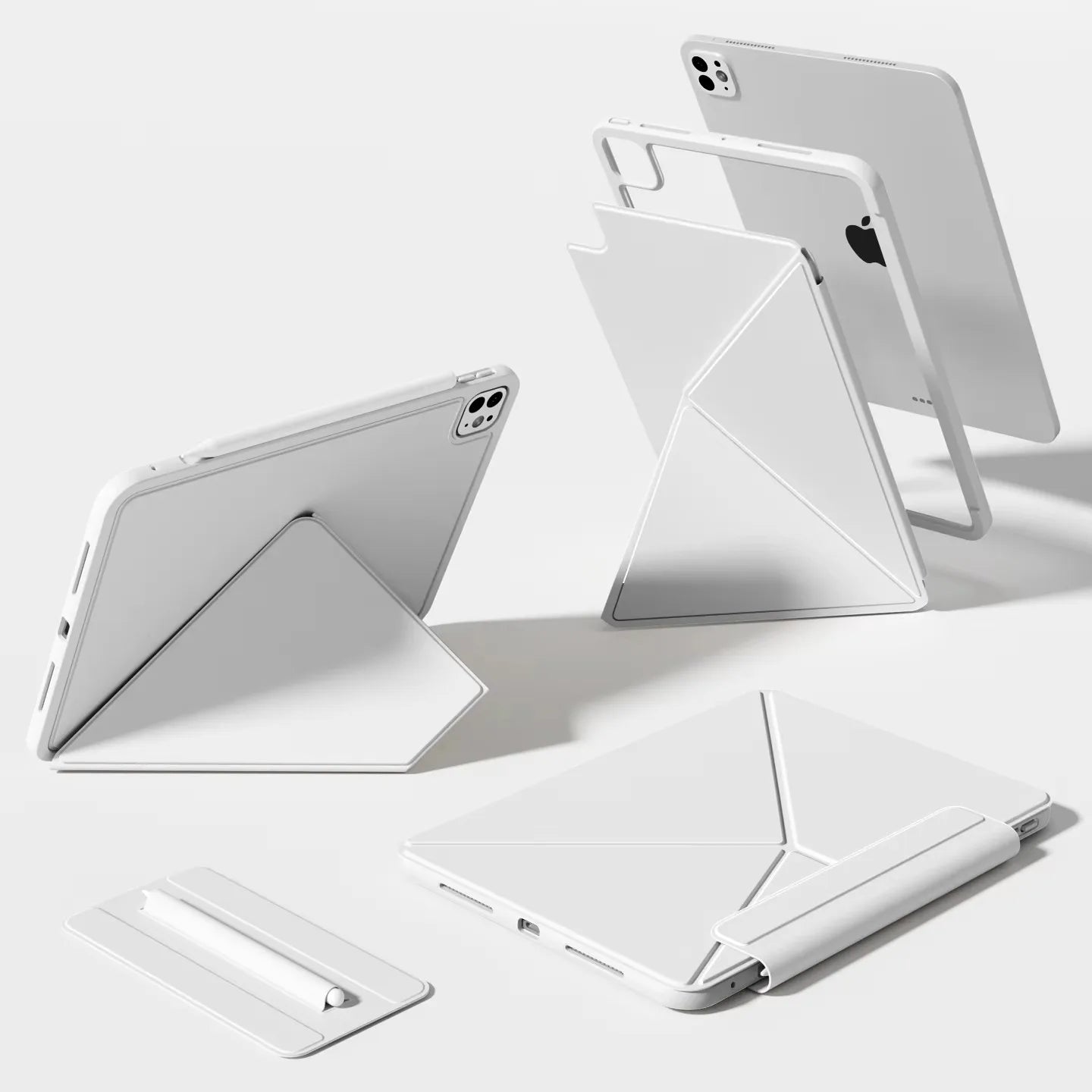 Smart Folio Cover for iPad Pro 13  M5 M4 Tablet Case for iPad Pro 11 12.9 6th  Magnetic Clip for Air 11 M3 M2 Air 5 4