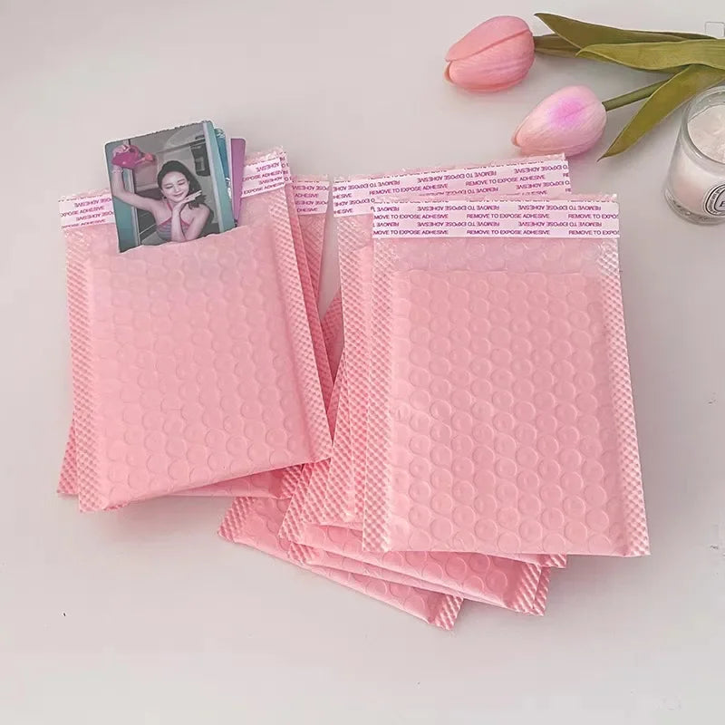 100/10Pcs Bubble Mailers Envelopes Bulk Bubble Lined Wrap Polymailer Bag for Shipping Packaging