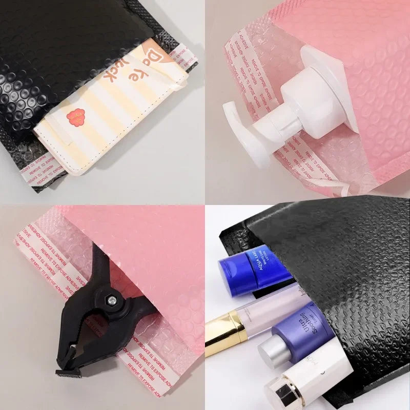 100/10Pcs Bubble Mailers Envelopes Bulk Bubble Lined Wrap Polymailer Bag for Shipping Packaging